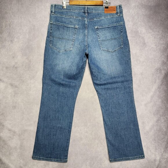 Lucky Brand 223 Straight Jeans Mens 36x29 Light Blue Stretch Denim Classic Fit - Picture 4 of 16